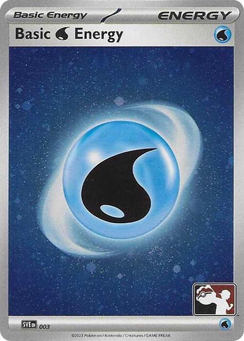 Scarlet & Violet Energy Basic Water Energy [Prize-Pack-Cosmos-Holo] Pokémon card